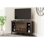 Arlenbry 48 Corner TV Stand with Electric Fireplace - 48W x 15.75D x 28.5H