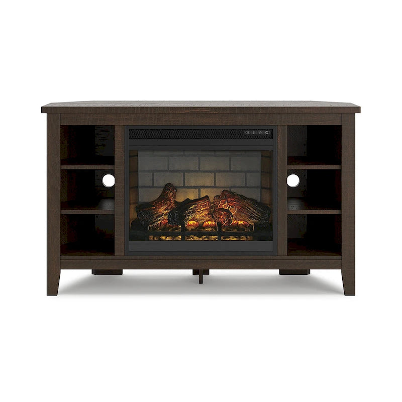 Arlenbry 48 Corner TV Stand with Electric Fireplace - 48W x 15.75D x 28.5H