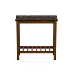Joya Farmhouse 12-inch Faux Marble 1-Shelf Side Table by