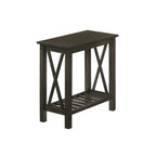 Joya Farmhouse 12-inch Faux Marble 1-Shelf Side Table by