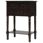 Nestfair Narrow Console Table with 3 Drawers and Shelf
