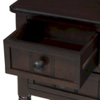 Nestfair Narrow Console Table with 3 Drawers and Shelf
