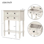 Nestfair Narrow Console Table with 3 Drawers and Shelf