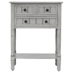 Nestfair Narrow Console Table with 3 Drawers and Shelf