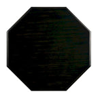 Solid Wood Octagon Side Table - Pedestal Base - 24 - 3 Finish Options