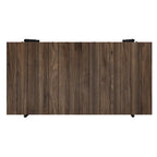 Hyssop Farmhouse Steel 2-Piece Coffee Table Set with Shelf by