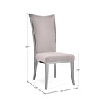 Massimo Silver Stainless Steel Dining Chair