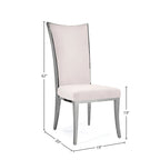 Massimo Silver Stainless Steel Dining Chair