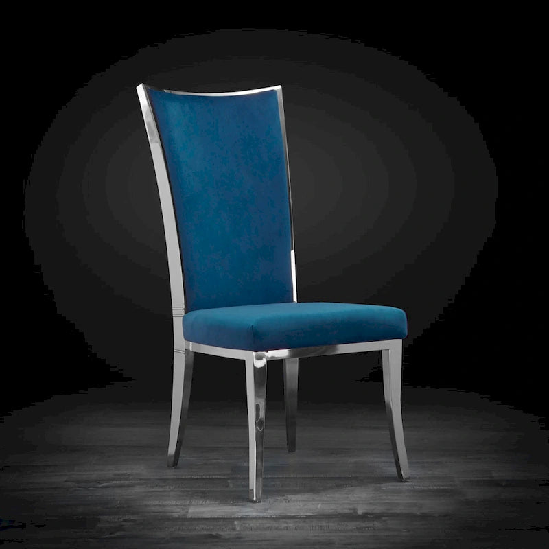 Massimo Silver Stainless Steel Dining Chair