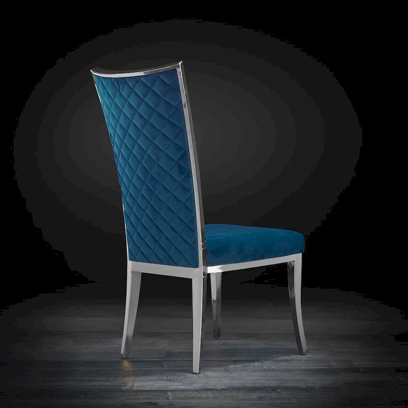 Massimo Silver Stainless Steel Dining Chair