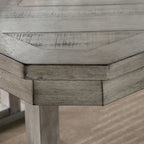 Bura Grey Diamond Wood Top 60-inch Dining Table by
