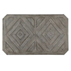 Bura Grey Diamond Wood Top 60-inch Dining Table by
