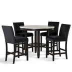 New Classic Furniture Reginald 5-Piece Round Counter Set
