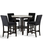 New Classic Furniture Reginald 5-Piece Round Counter Set