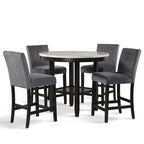 New Classic Furniture Reginald 5-Piece Round Counter Set
