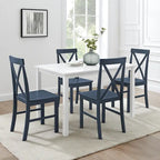 Middlebrook 5-Piece Dining Set with X-Back Side Chairs