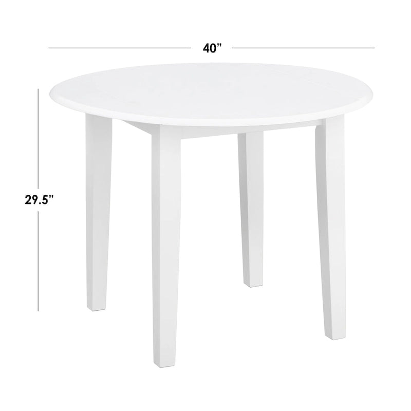 Simple Living Rollo Solid Wood 5-piece Drop-Leaf Dining Set