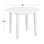 Simple Living Rollo Solid Wood 5-piece Drop-Leaf Dining Set