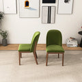 Bellar Mid Century Modern Linen/Velvet Dining Chair (Set of 2)