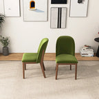 Bellar Mid Century Modern Linen/Velvet Dining Chair (Set of 2)