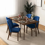 Bellar Mid Century Modern Linen/Velvet Dining Chair (Set of 2)