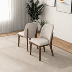 Bellar Mid Century Modern Linen/Velvet Dining Chair (Set of 2)
