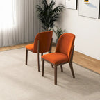 Bellar Mid Century Modern Linen/Velvet Dining Chair (Set of 2)