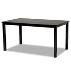 Dallas Modern and Contemporary Wood 7-Piece Dining Set