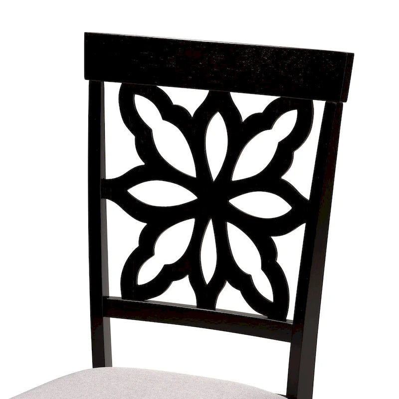 Dallas Modern and Contemporary Wood 7-Piece Dining Set