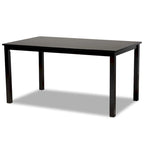 Dallas Modern and Contemporary Wood 7-Piece Dining Set