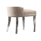 Best Quality Furniture 7-Piece Stainless Steel Nailhead Trim Dining Set