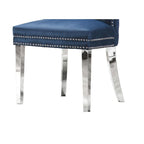 Best Quality Furniture 7-Piece Stainless Steel Nailhead Trim Dining Set