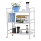 3- OR 4-tier Wheeled Steel Kitchen Island Cart