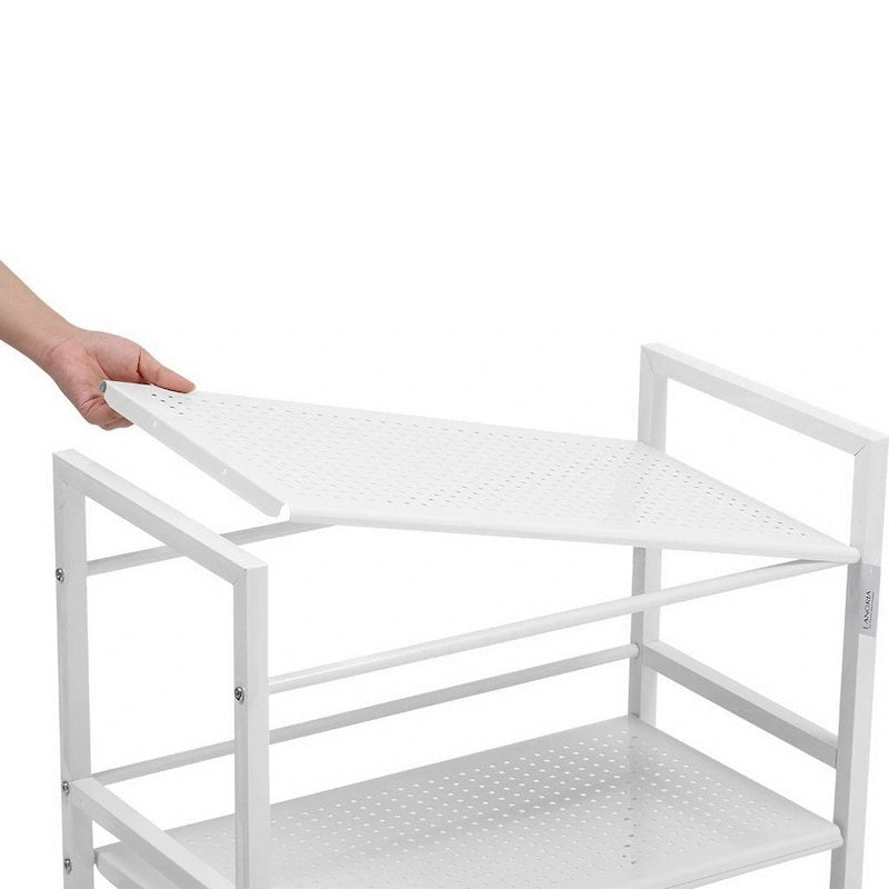 3- OR 4-tier Wheeled Steel Kitchen Island Cart