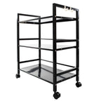 3- OR 4-tier Wheeled Steel Kitchen Island Cart