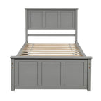 Merax Twin Size Platform Bed with Trundle