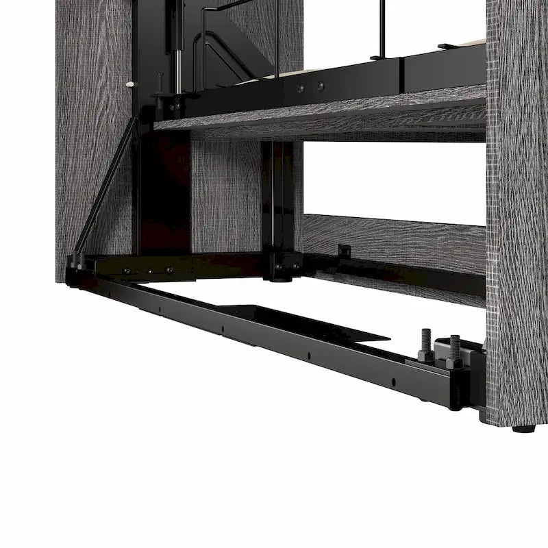 Cielo Full Murphy Bed and Shelving Unit with Drawers by