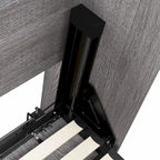Cielo Full Murphy Bed and Shelving Unit with Drawers by