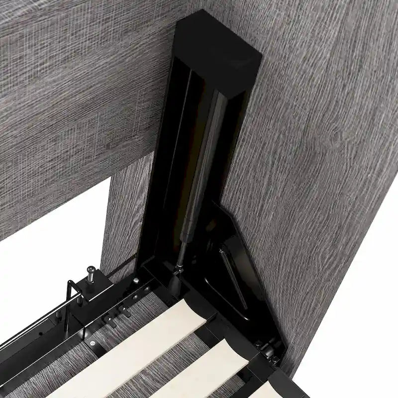Cielo Full Murphy Bed and Shelving Unit with Drawers by