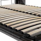 Cielo Full Murphy Bed and Shelving Unit with Drawers by
