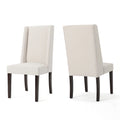 Rory Contemporary Fabric Wingback Dining Chair (Set of 2) by