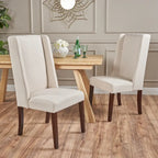 Rory Contemporary Fabric Wingback Dining Chair (Set of 2) by 
