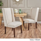 Rory Contemporary Fabric Wingback Dining Chair (Set of 2) by