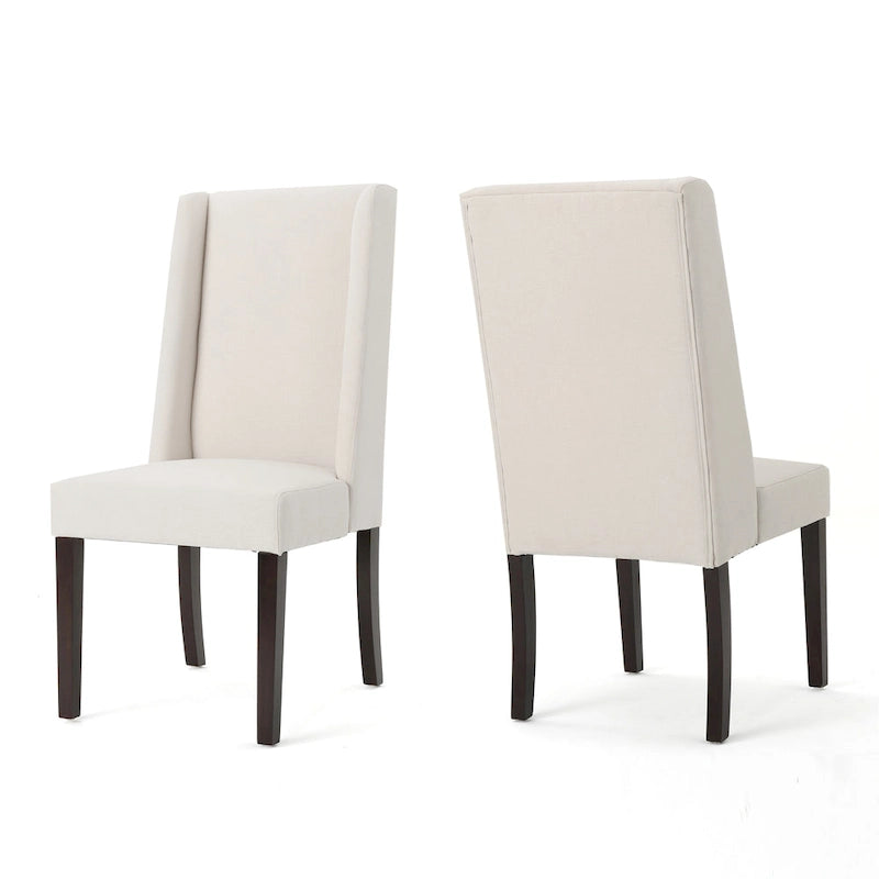 Rory Contemporary Fabric Wingback Dining Chair (Set of 2) by