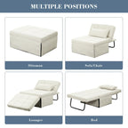 Zenova 4-1 Adjustable Sleeper Sofa Chair with Ottoman, Sofa Bed ,Couch Bed