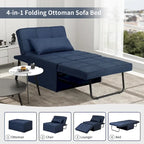 Zenova 4-1 Adjustable Sleeper Sofa Chair with Ottoman, Sofa Bed ,Couch Bed