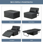 Zenova 4-1 Adjustable Sleeper Sofa Chair with Ottoman, Sofa Bed ,Couch Bed