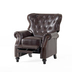 Walder Contemporary Tufted Recliner with Nailhead Trim by