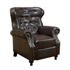 Walder Contemporary Tufted Recliner with Nailhead Trim by