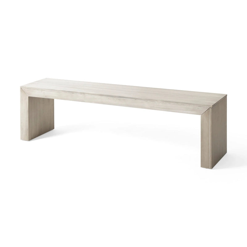 Pannell Farmhouse Acacia Wood Dining Bench by
